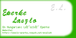 eperke laszlo business card